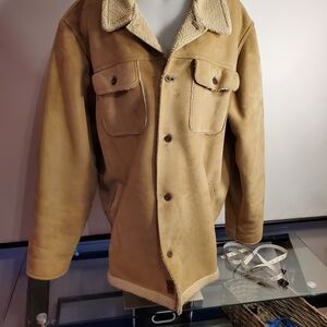 Old Navy Men's Tan Shearling Coat